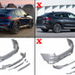 Rear Bumper Spoiler Diffuser Double Outlet Exhaust Tips for BMW X4 G02 18+ M Sport