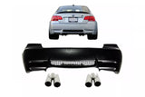 Rear Bumper for BMW 3 Series E92 E93 2006-2010 M3 Design Exhaust Muffler Tips