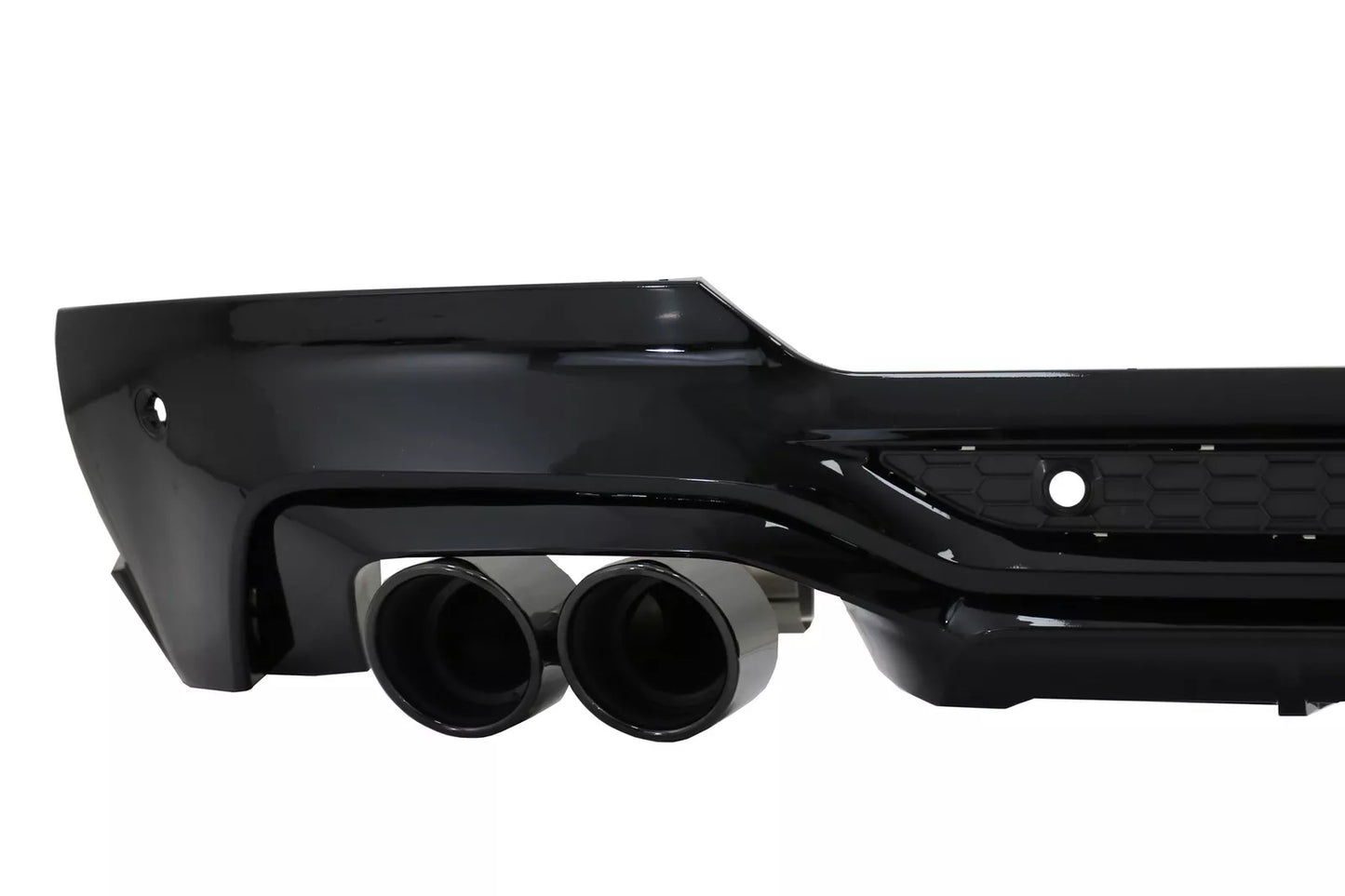 Rear Bumper Spoiler Diffuser Double Outlet Exhaust Tips for BMW X4 G02 18+ M Sport