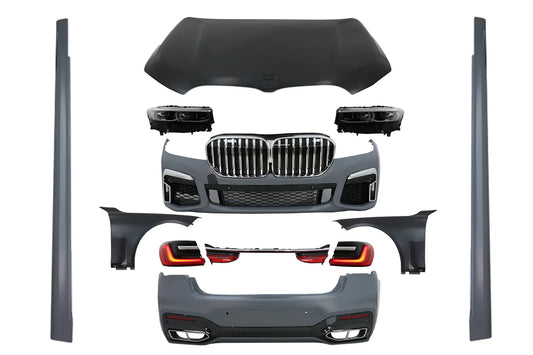 Body Kit for BMW 7 G12 15-19 Conversion to G12 LCI 2020 Look Hood Front Fenders