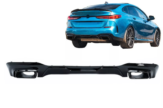 Rear Bumper Diffuser Exhaust Tips for BMW 2 F44 Gran Coupé 2020+ M235i Look