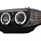 Angel Eyes Headlights for BMW 1 E81 E82 E87 E88 04-11 Black