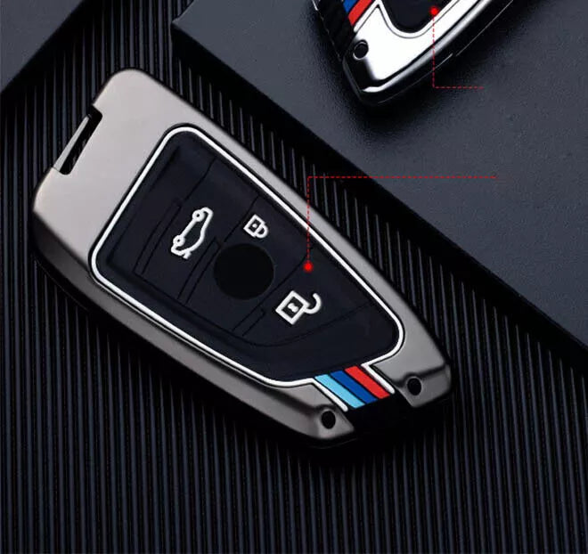 Metal Car Key Case Fob Cover Holder Shell for BMW X1 X3 X5 X6 Accessories