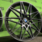 BMW M3 M4 Style 666M 20” Staggered 5x120 Alloy Wheels Black Tinted