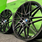 BMW M3 M4 Style 666M 20” Staggered 5x120 Alloy Wheels Black Tinted