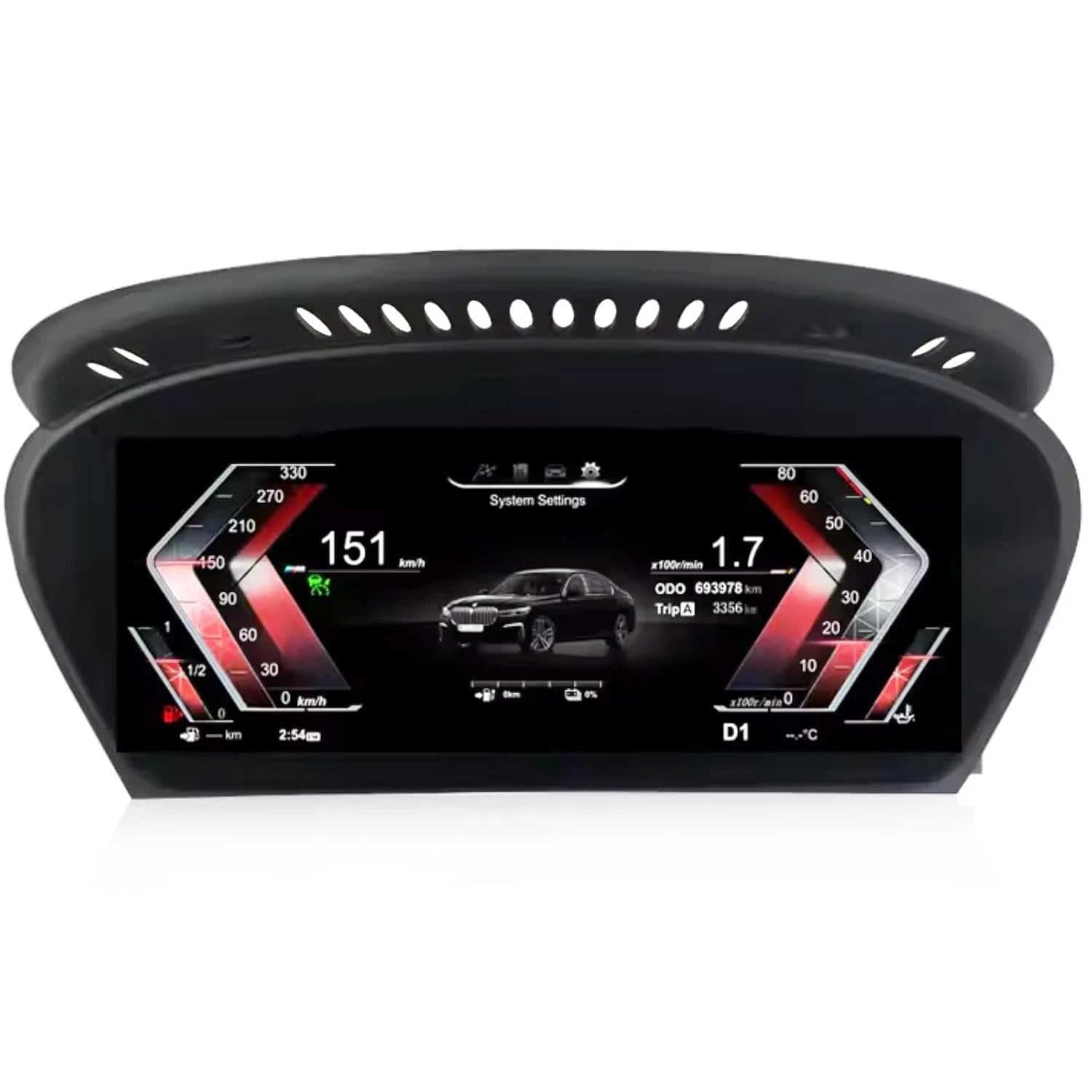 12.3" Digital LCD Dash Kit Cluster Speedometer For BMW 5 X5 E70 X6 E71 2007-2013