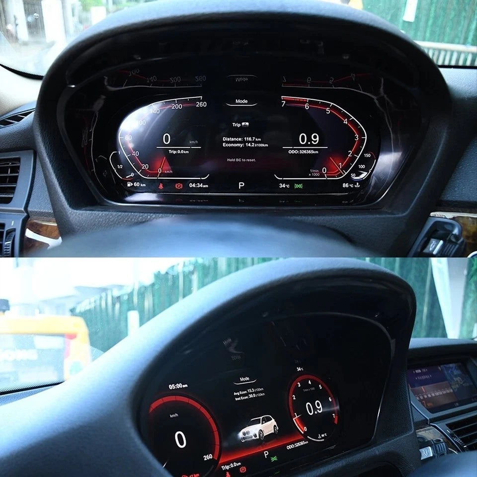 12.3" Digital LCD Dash Kit Cluster Speedometer For BMW 5 X5 E70 X6 E71 2007-2013