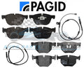 BMW X5 X6 FRONT REAR BRAKE PAD KIT WEAR SENSORS PAGID OEM E70 E71 F15 F16 35d