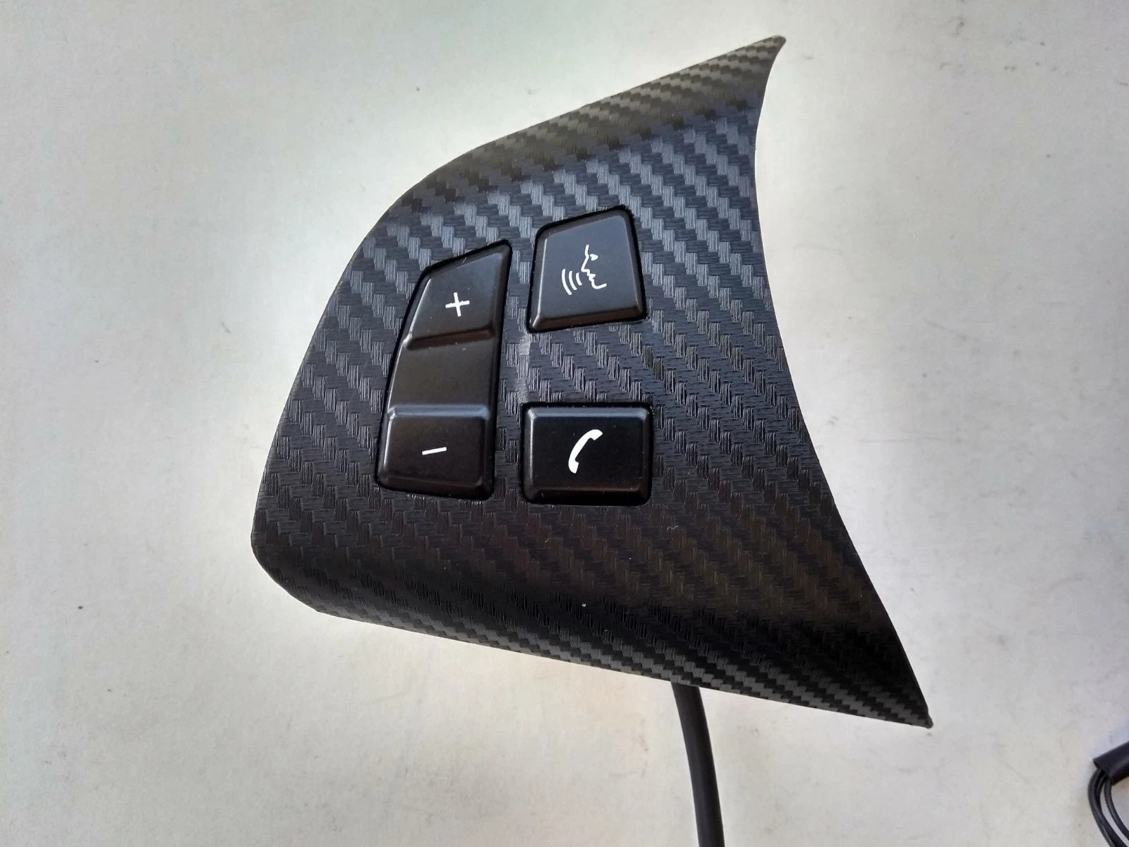 07-14 BMW X5 E70 E70LCi GLOSSY CARBON STEERING WHL CONTROL BUTTONS SWITCH heated